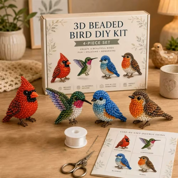 3D Beaded Animal Craft Kit – DIY Mini Beaded Animal Making Set