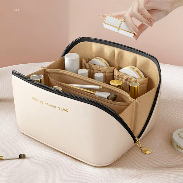 Makeup Organizer Travel Cosmetic Bag – Zip Storage Pouch for Beauty Essentials