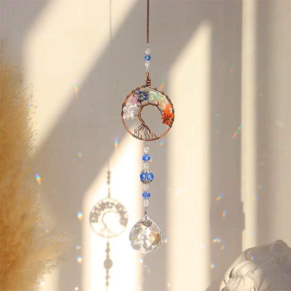 Tree of Life Crystal Light Catcher Rainbow Maker Window Ornament