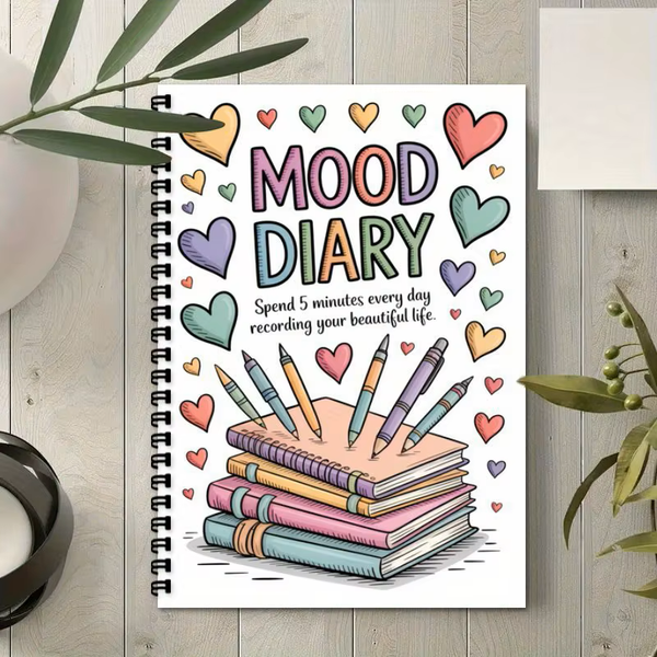 A5 Emotional Journal – 5-Minute Daily Mood Tracker & Reflection Notebook