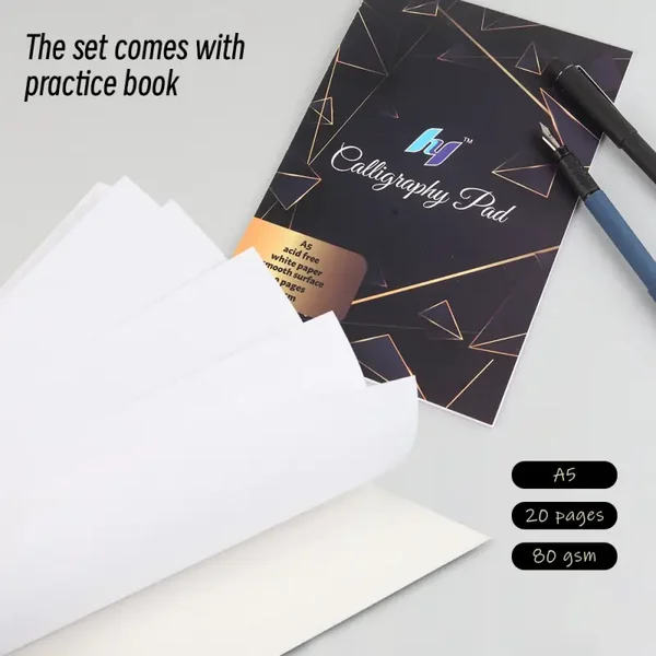 25-Piece Calligraphy Pen Set – Premium Writing & Lettering Kit with Practice Pad