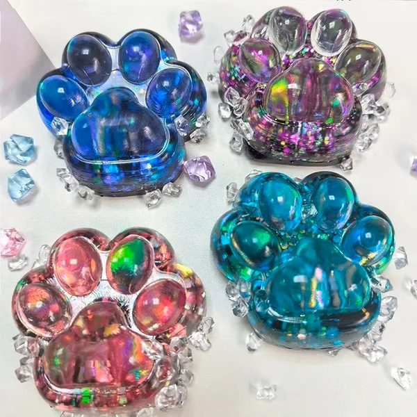 Kawaii Cat Paw Squishy Fidget Toy – Soft Squeeze Sensory Toy
