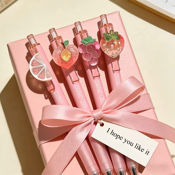 Iced Peach Boba Scented Pen – 0.5mm Ballpoint Writing Pen