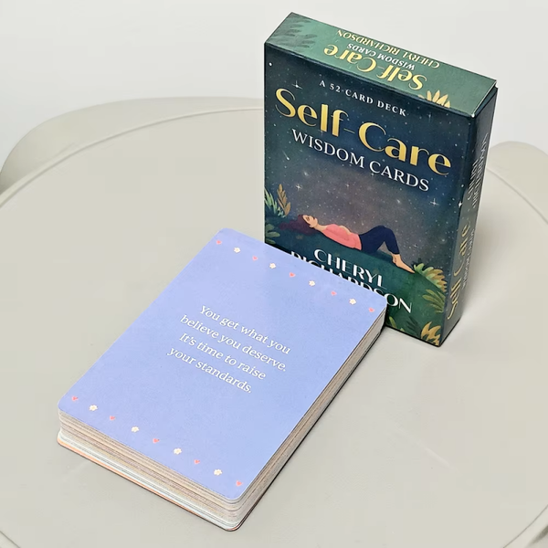 52-Piece Self-Care Wisdom Card Deck – Joyful & Whimsical Illustrated Cards