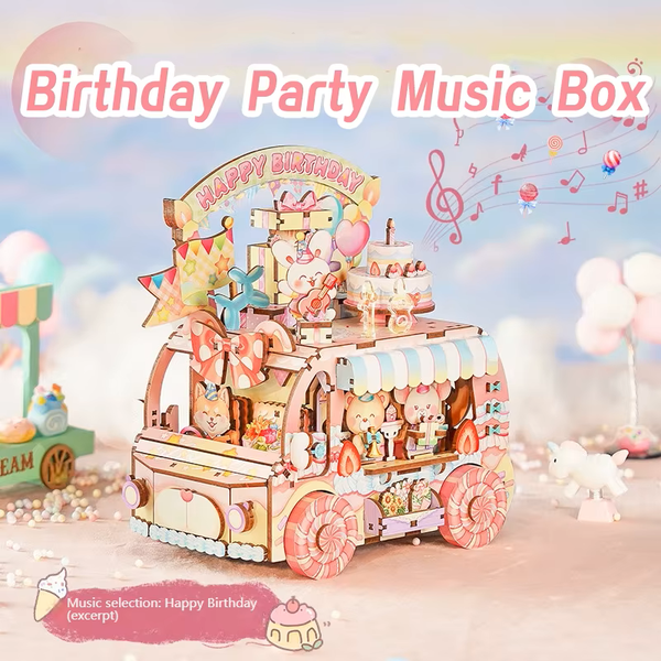 DIY Music Box Building Blocks Kit – 3D Wooden Puzzle & Craft Project