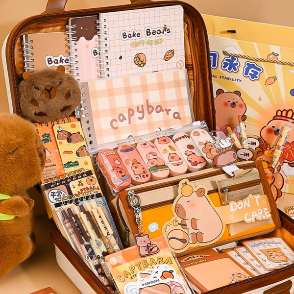 Capybara Stationery Gift Set – Cute School & Study Supplies in Gift Box