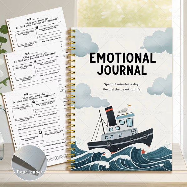 Emotional Wellness Journal – Self-Care Planner, Reflection Workbook & Daily Tracker