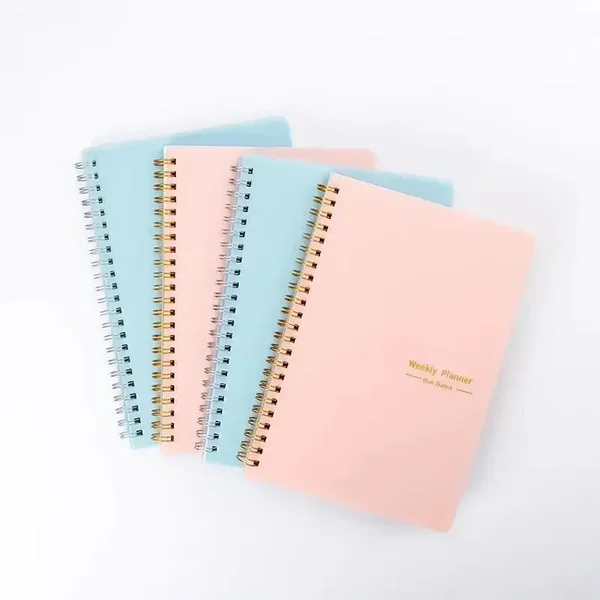 A5 Undated Weekly Planner – Spiral Notebook for Goals, Daily Plans & Scheduling