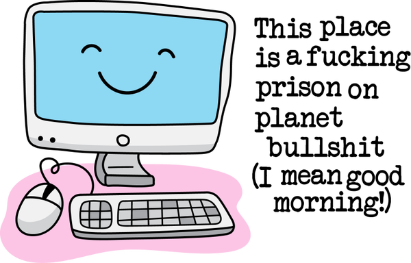 Funny Office Stickers | Work Humor Vinyl Quote Stickers for Laptops, Planners, Water Bottles & Workplace Decor Gifts