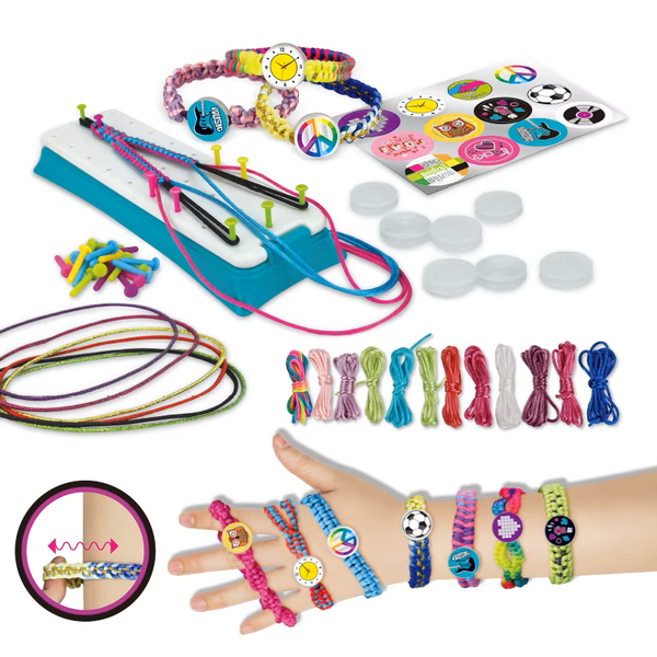DIY Bracelet Craft Kit – Friendship Bracelet Making Set with Braid Loom