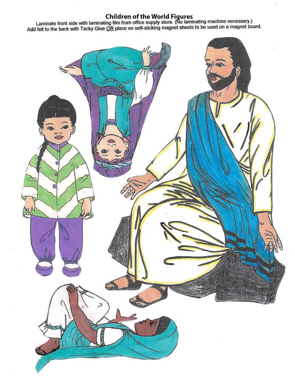 2040 Visual Aid Pak (Color) Jesus & Children of the World -ONLY
