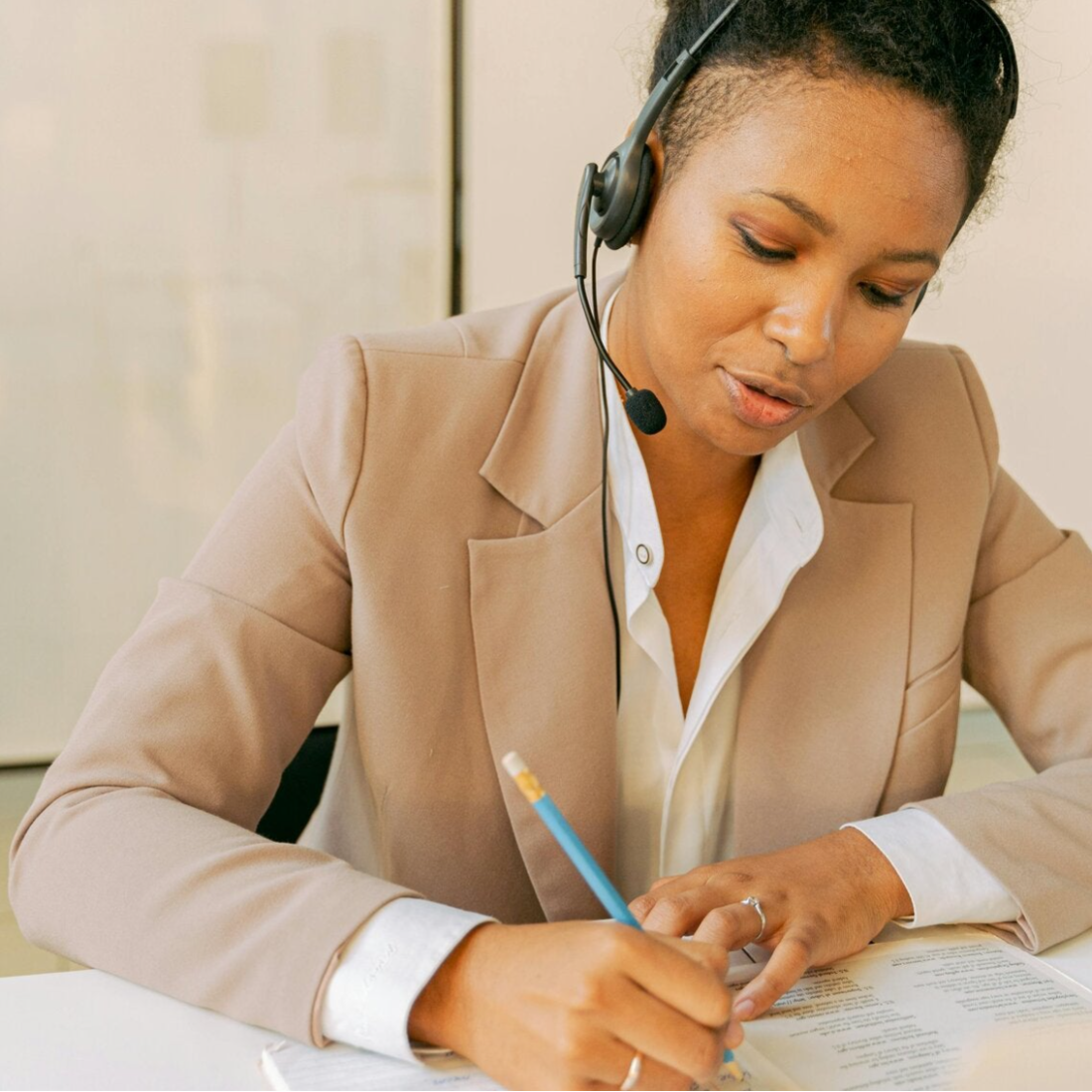 Intake coordinator processing veteran housing referrals for case managers