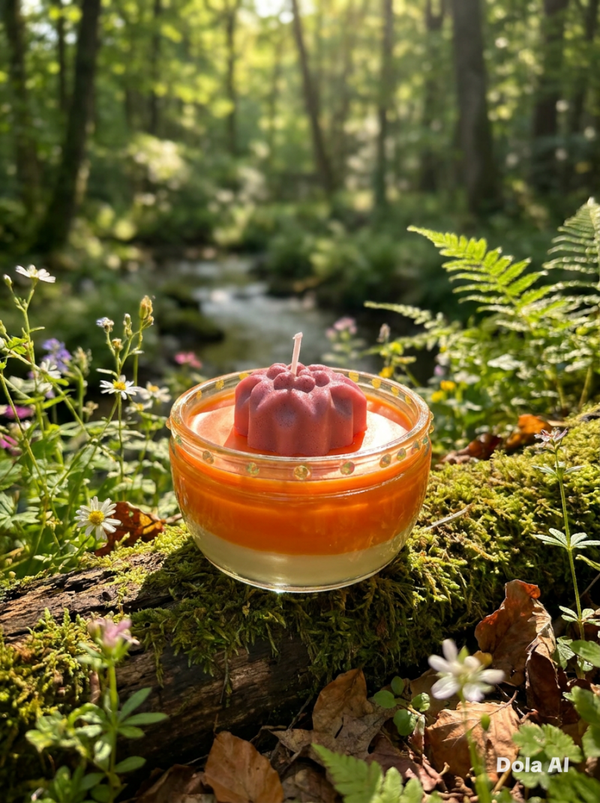 Decorated honeysuckle Candle