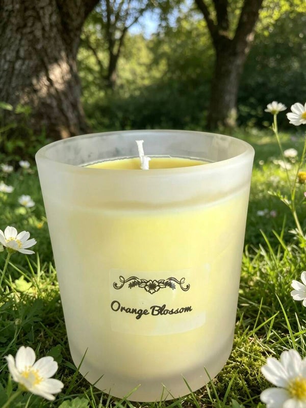 Orange Blossom large candle