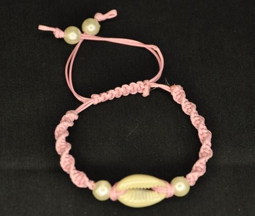 Bracelet Cauri torsadé