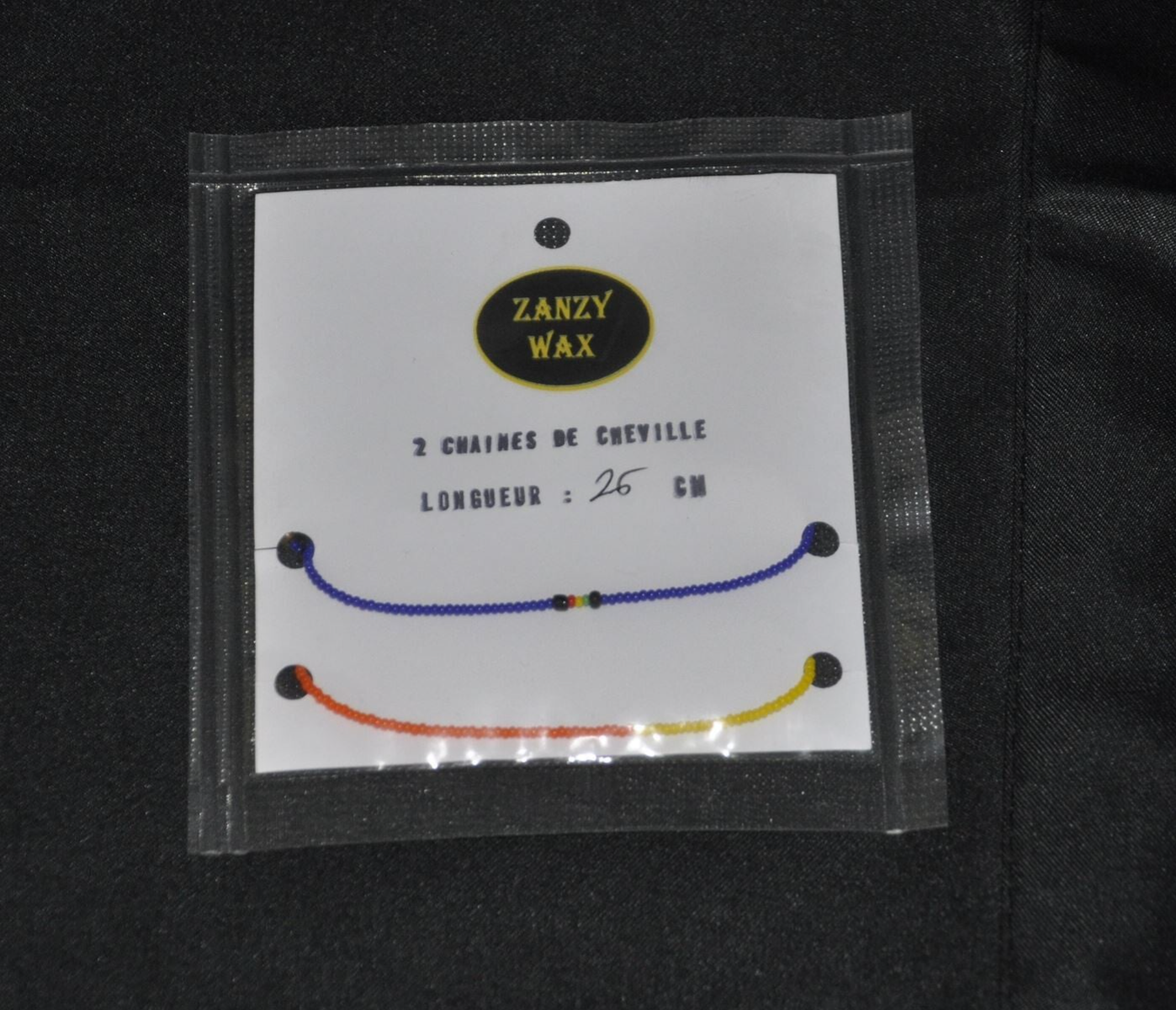 2 chaines de cheville