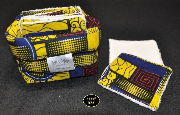 Ensemble 10 lingettes démaquillantes et panier de rangement