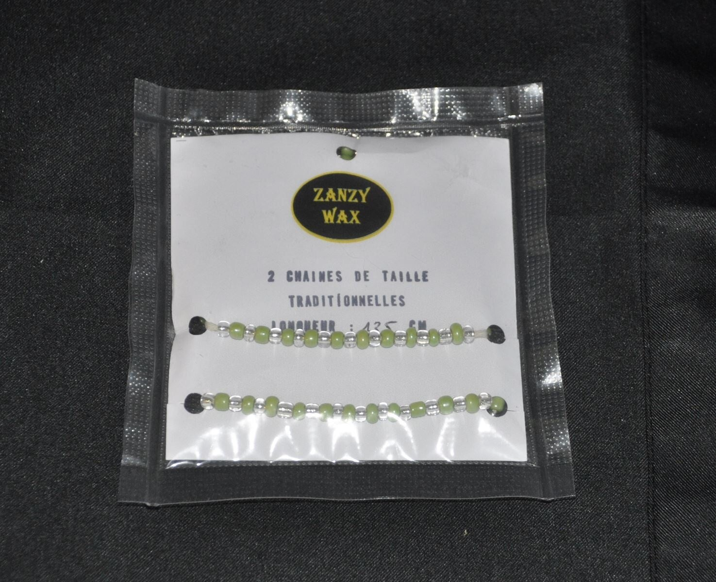 2 chaines de taille simple traditionnelle - petites perles