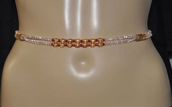 Chaine de taille simple - grosses perles