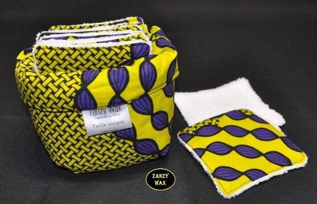 Ensemble 10 lingettes démaquillantes et panier de rangement