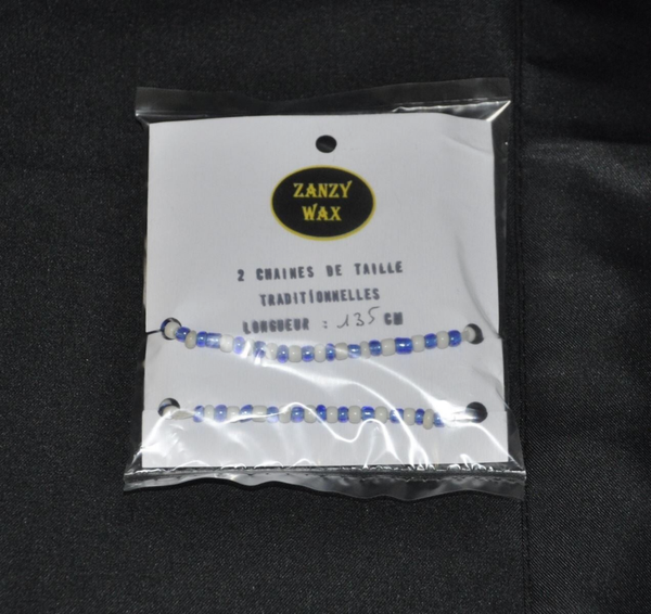 2 chaines de taille simple traditionnelle - petites perles