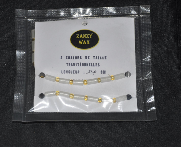 2 Chaines de taille traditionnelle perles moyennes Phosphorescentes