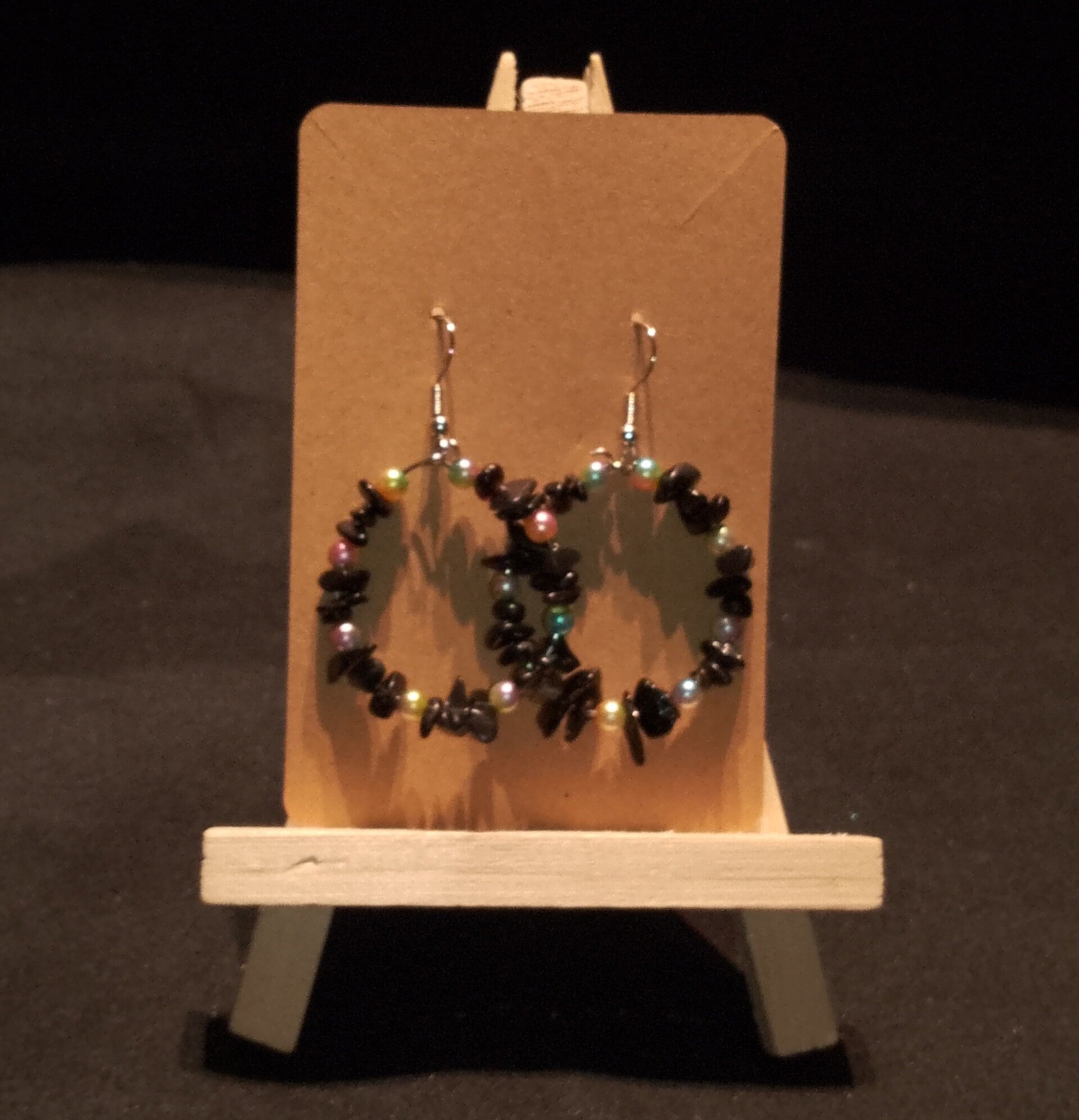 Boucles d'oreilles Créoles perles