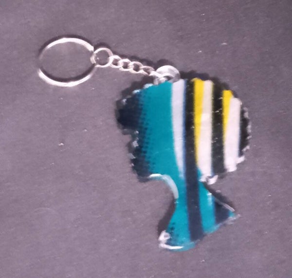 Porte-clefs en résine et wax