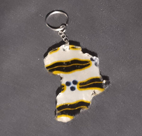 Porte-clefs en résine époxy et wax