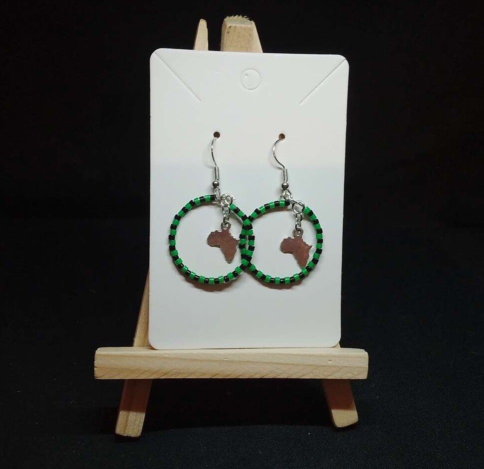 Boucles d'oreilles Créoles perles