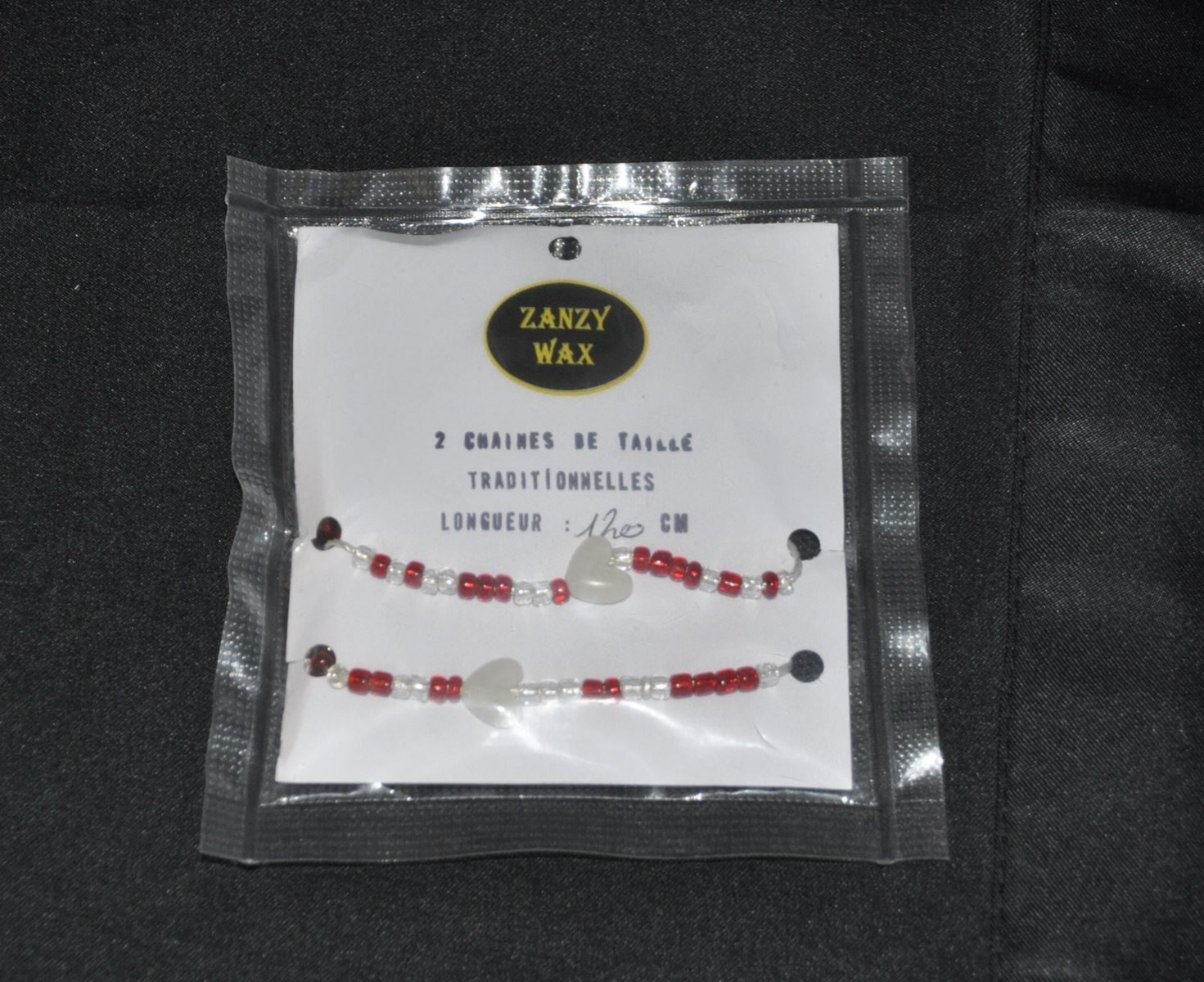 2 Chaines de taille traditionnelle - petites perles ornée de grosses perles