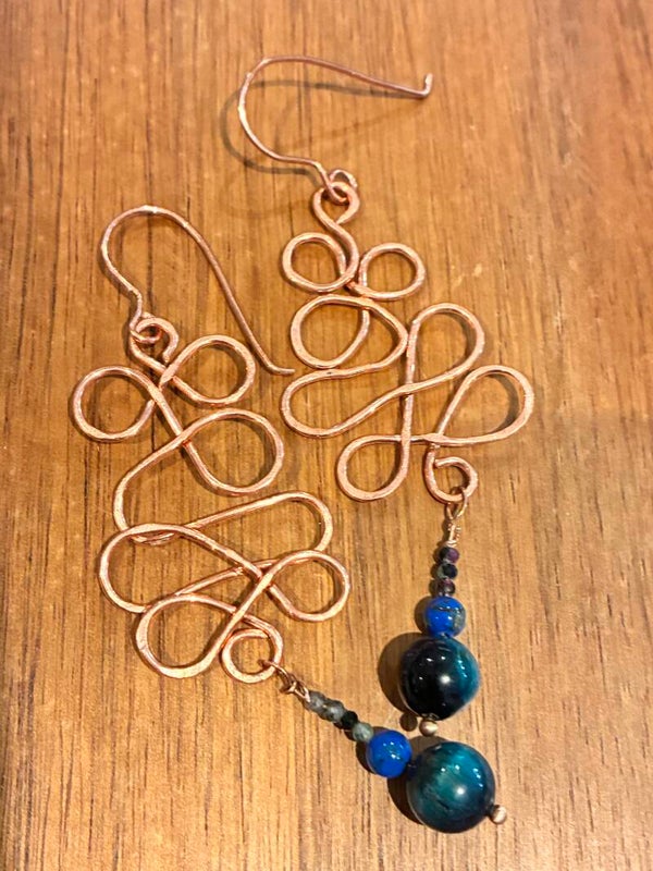 Blue Jasper Earrings
