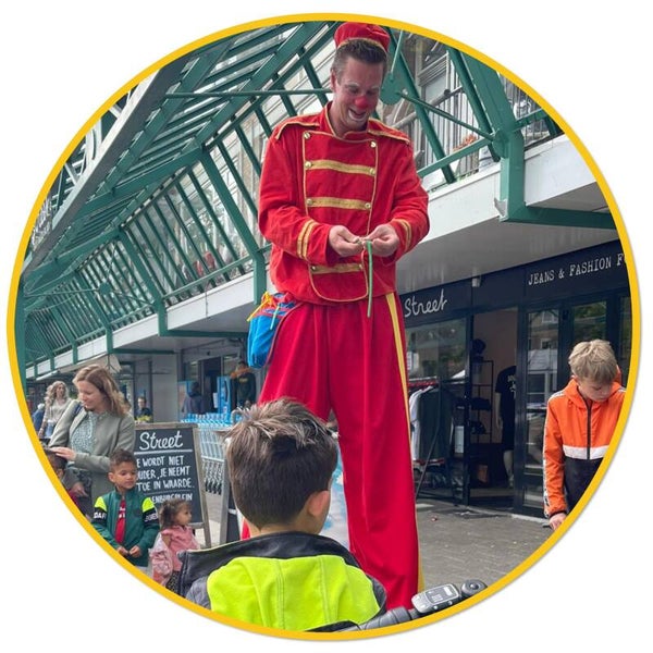 Ballonnen Clown op stelten