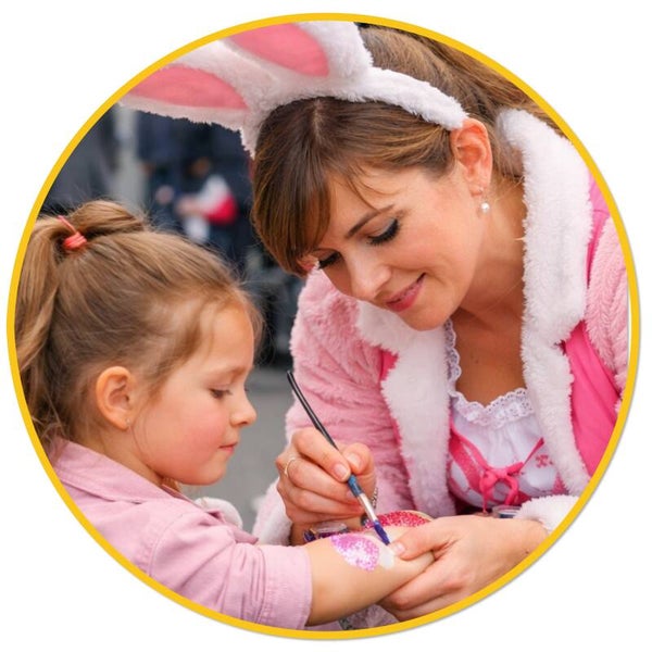 Glittertattoo Stand || Pasen