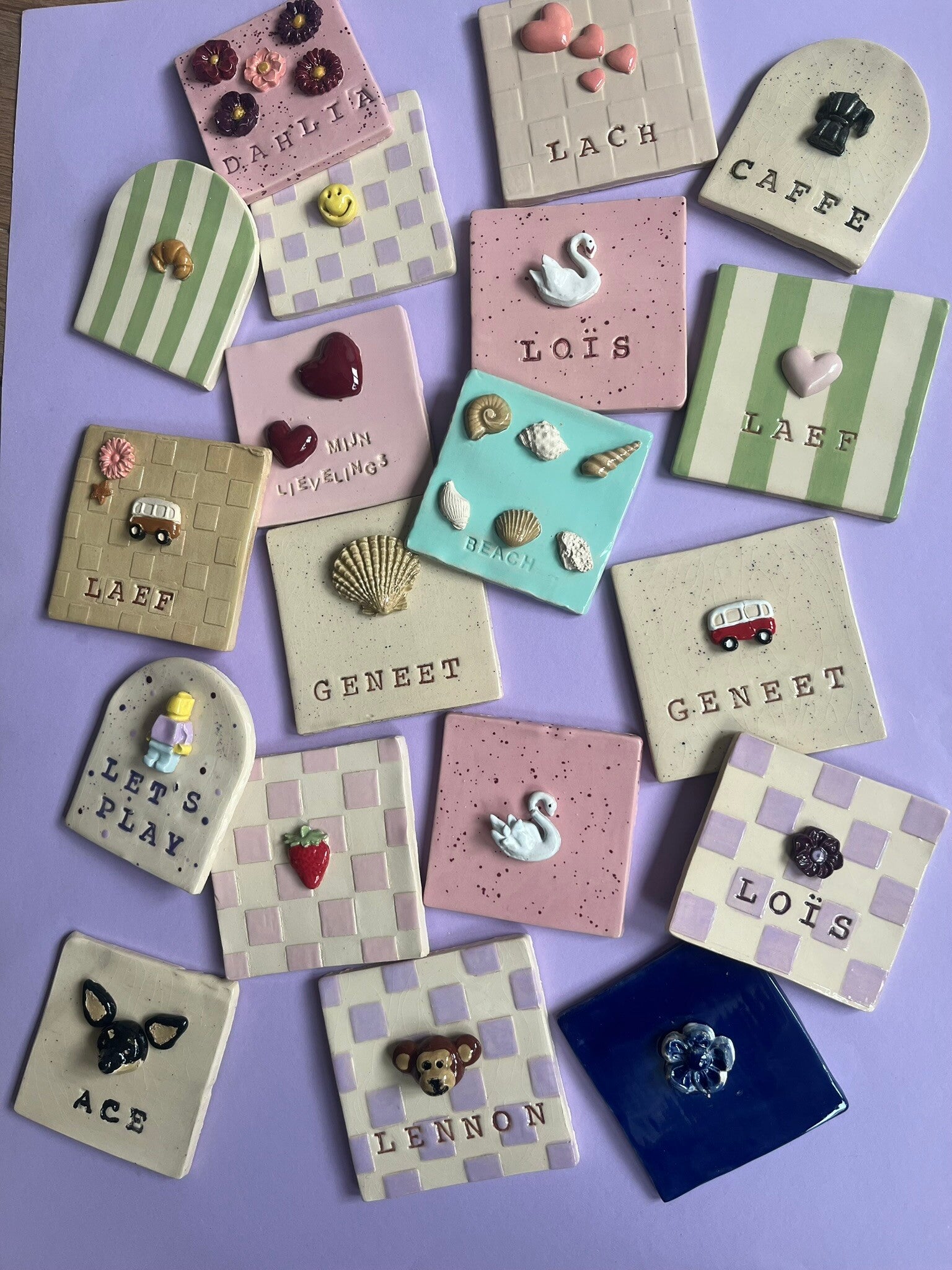 Workshop tegeltjes maken