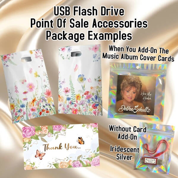 50 - 3 Albums on 1 USB Flash Drives With Complete Accessory Package