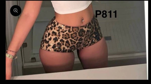 cheetah shorts