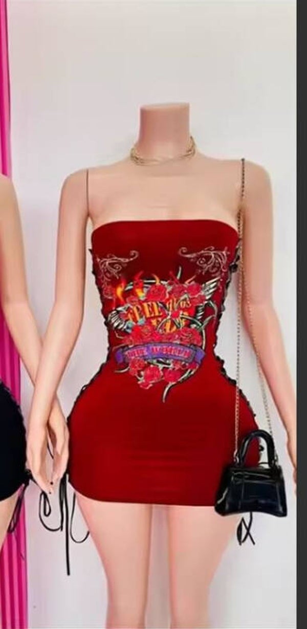 Strapless dress