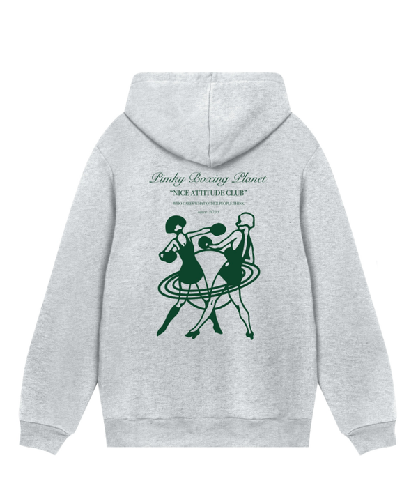 PIMKY BOXING PLANET HOODIE GREEN