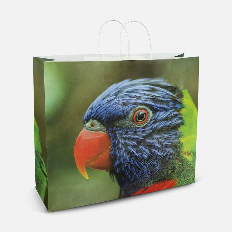 Papiertragetasche Elegant mit gedrehten Papierkordeln