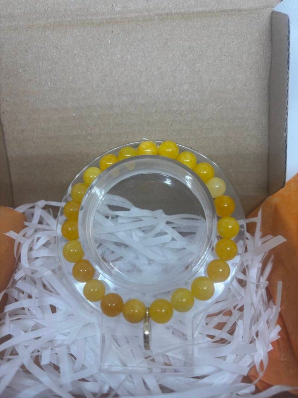 Bracelet Jade jaune