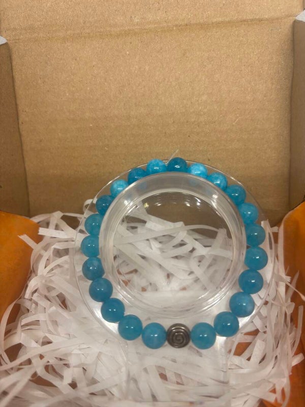Bracelet Amazonite bleu