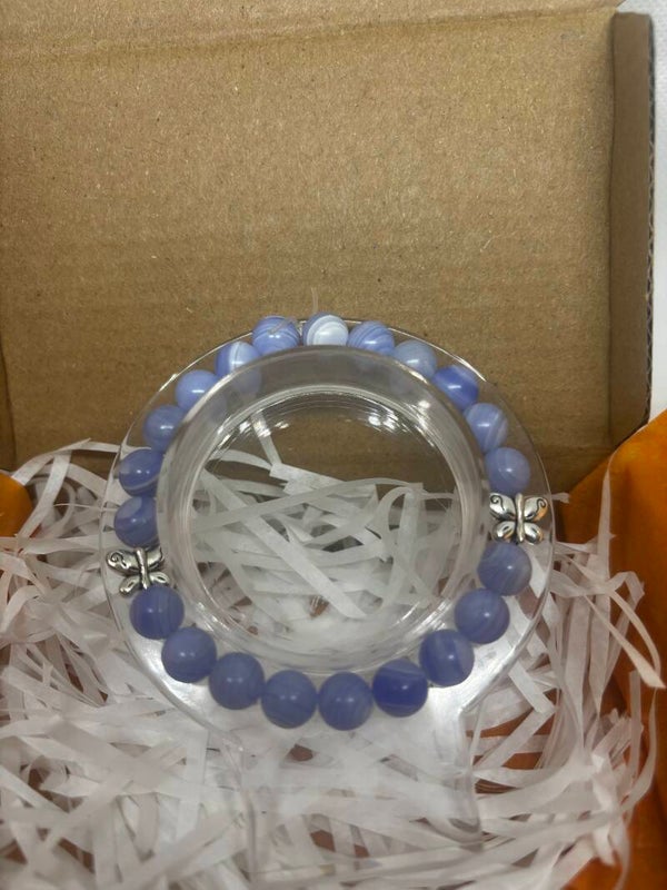 Bracelet Agate bleu
