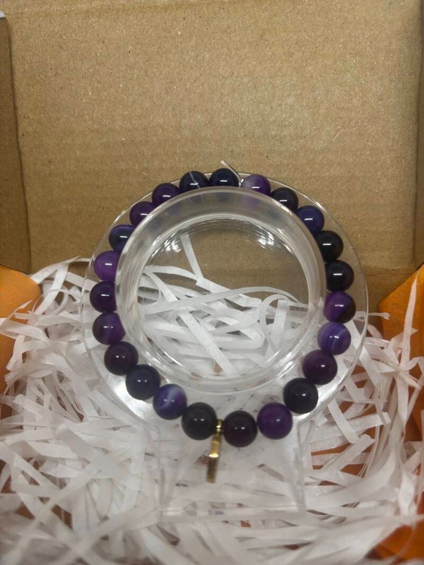 Bracelet Agate violette