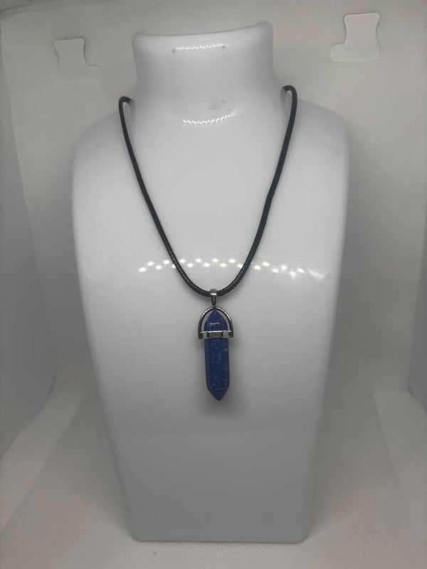 Collier Pendentif Pierre Bleue
