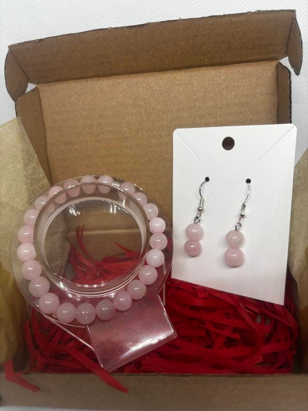 Coffret bijoux rose pastel