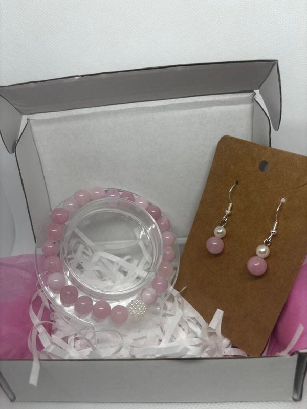 Coffret bijoux rose tendre