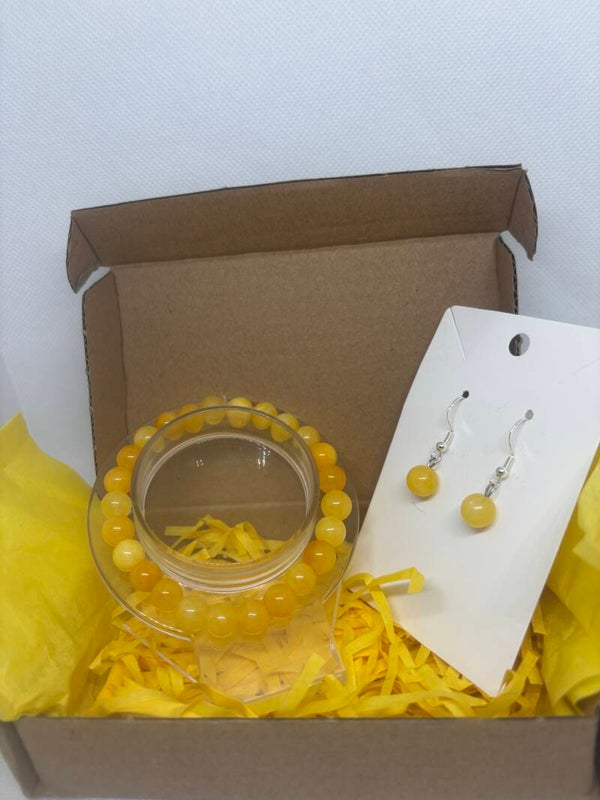 Coffret Bijoux Jaune