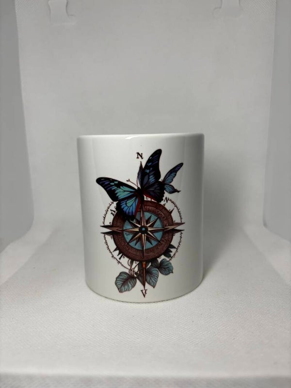 Mug Papillons & Rose des Vents