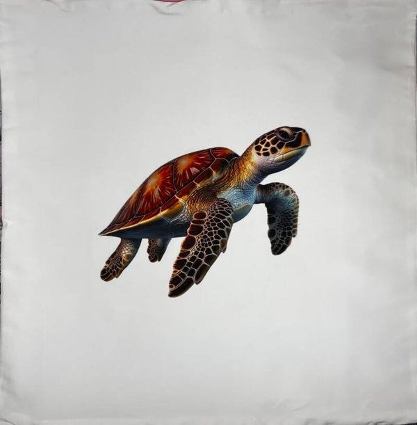 Housse de coussin Tortue Marine 40 x 40 cm 🐢